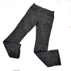 Baccini Leopard Print Stretch Pants Size 4 Animal Print Mid Rise 28x31